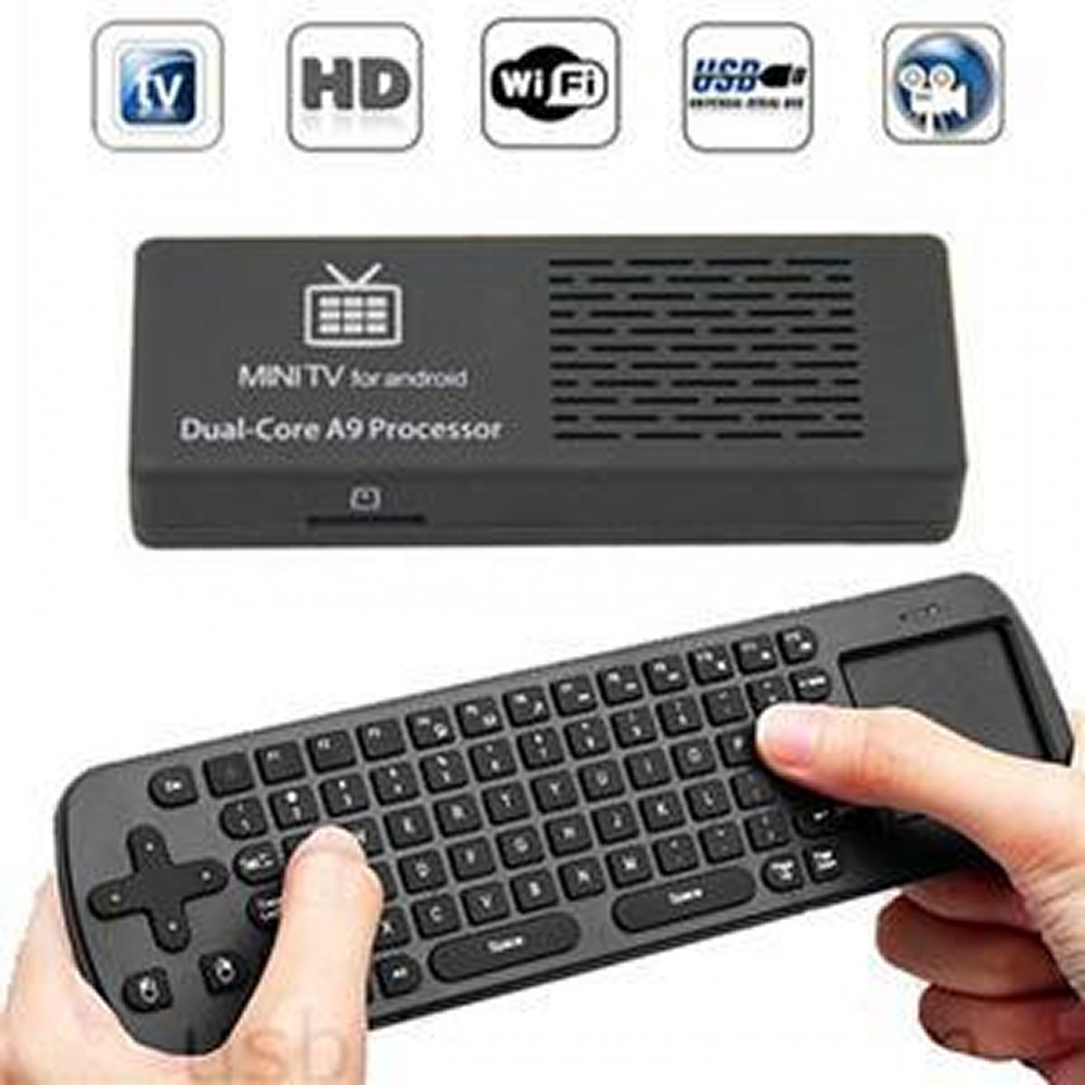 Android 4.1 OS TV box mini pc DDR3 1G 8G+Air Fly Mouse